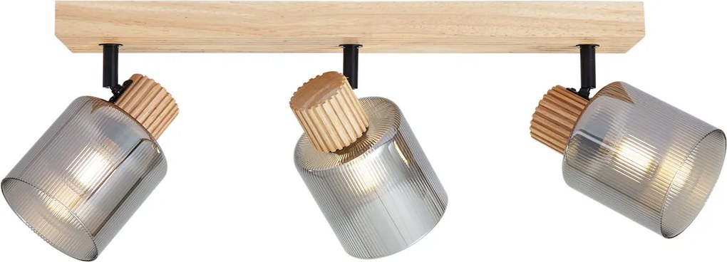 Интелигентен прожектор дърво с димно стъкло 3 светлини въртящ се и накланящ се вкл. WiFi G45 - Gracy