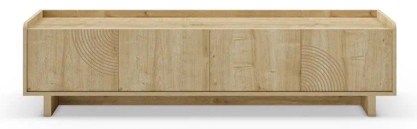 Маса за телевизор от дъбов декор в естествен цвят 180x45x40 cm Daira – Marckeric