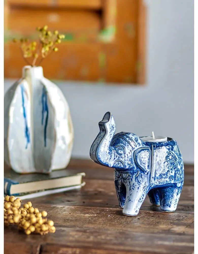 Свещник за чаена свещ от каменна керамика Oliphant – Bloomingville