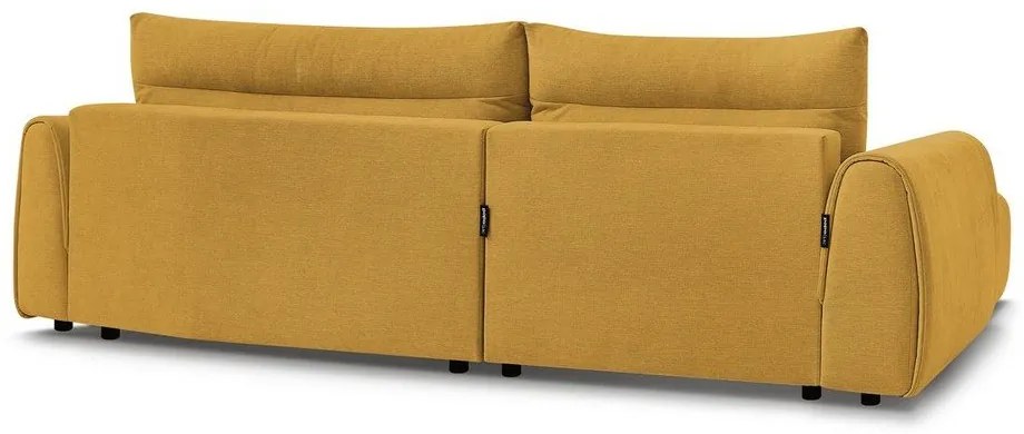 Ъглов диван в цвят жълта охра Aden – Bobochic Paris