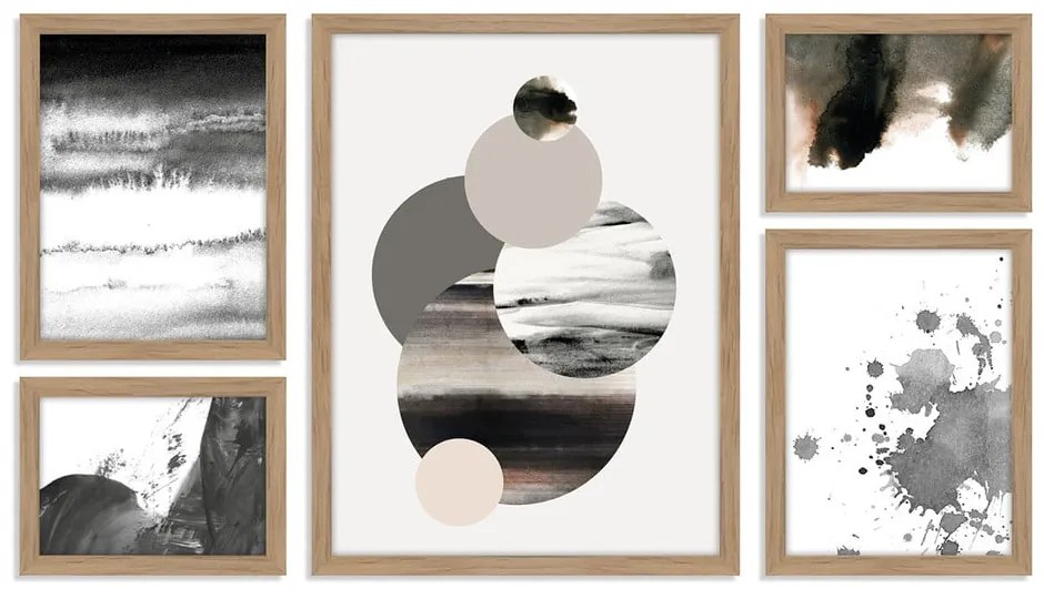 Картини в комплект 5 бр. 30x40 cm Planets – Malerifabrikken