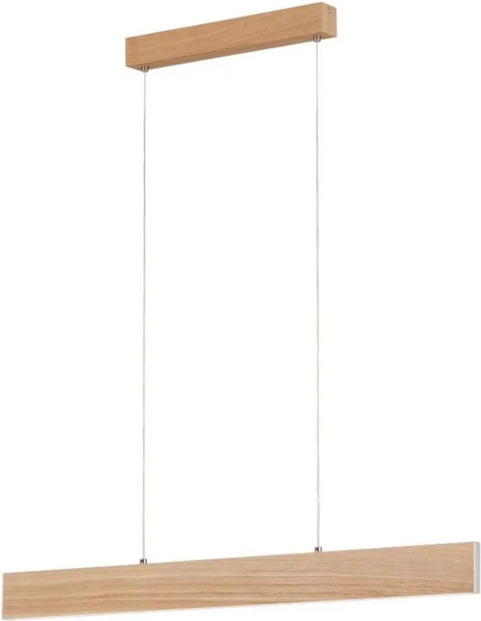 Eglo 39344 - LED полилей на кабел CLIMENE LED/17W/230V + LED/4,2W дъб