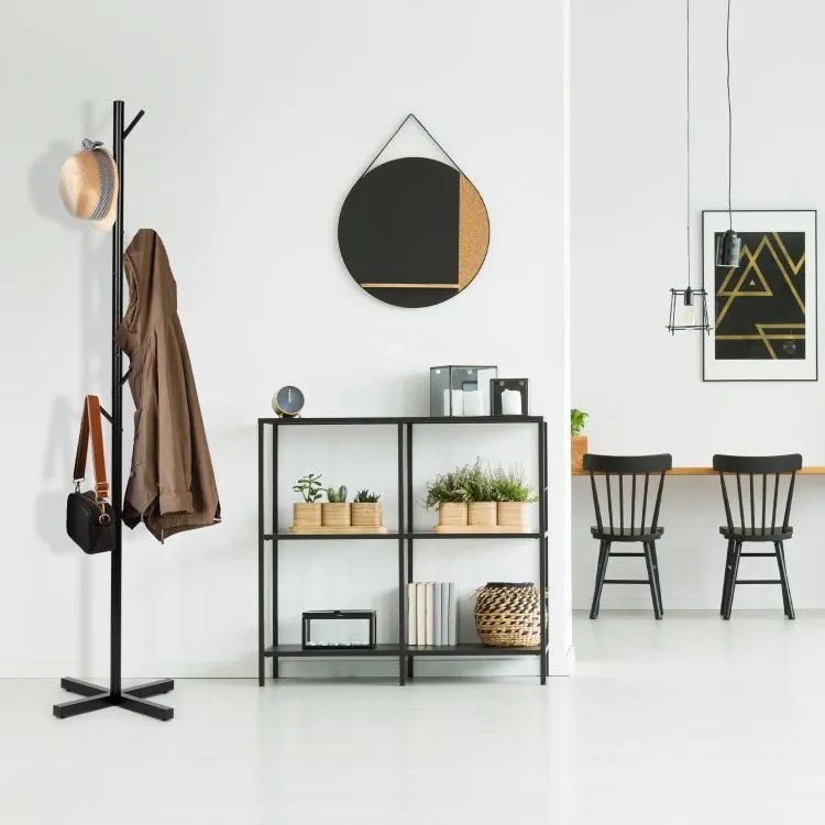 Модерна закачалка за дрехи в черно