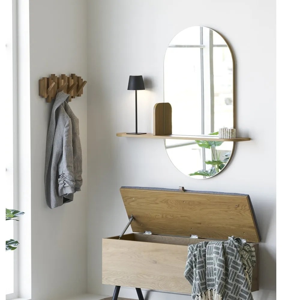 Стенно огледало с рафт 92x94,5 cm Barco – House Nordic