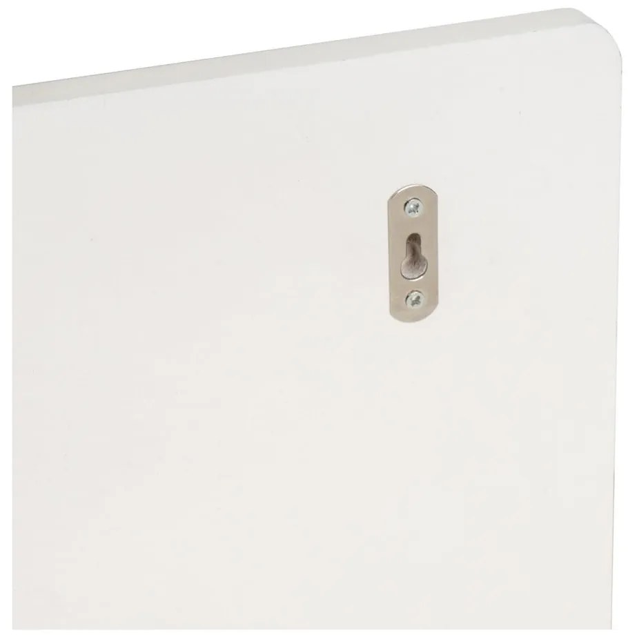 Бяла стенна закачалка с рафт – Casa Selección