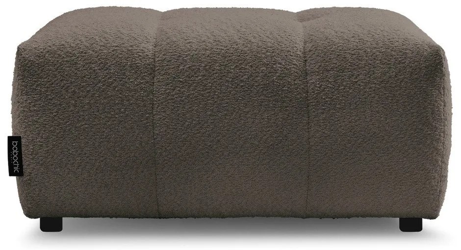 Кафява табуретка от прежда с примки от букле Roxelane – Bobochic Paris