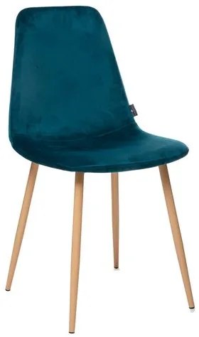 Трапезен стол atmosphera Roka, Кадифе - Теракота