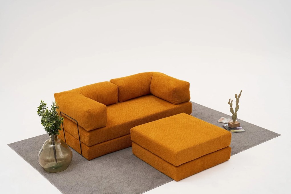 Ъглов диван Comfort Mini, цвят Оранжев