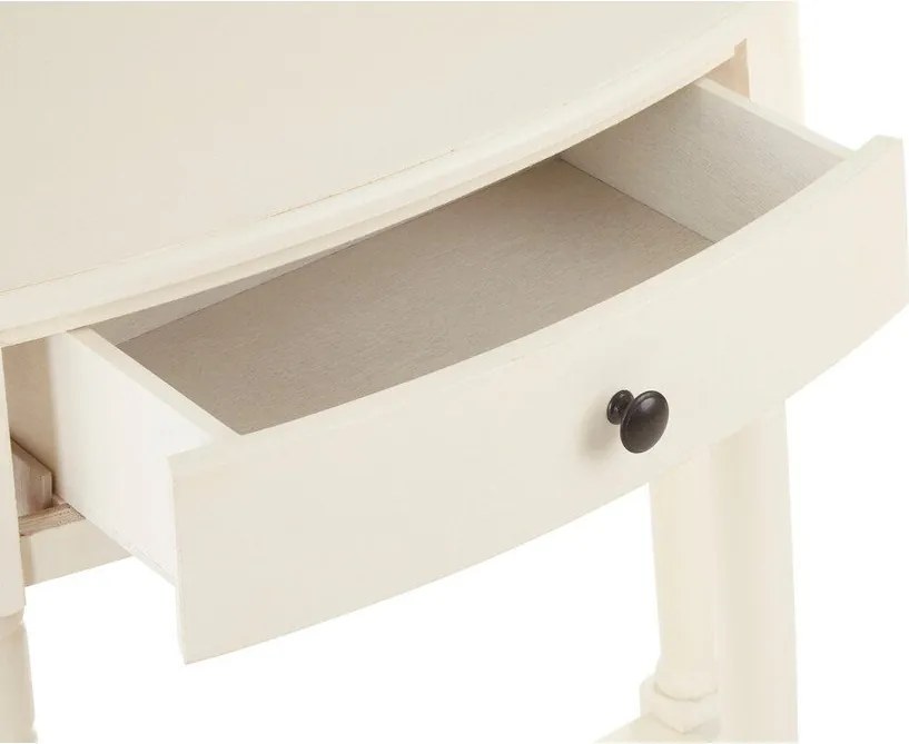 Бяла конзолна маса от масивен бор 33x81 cm Heritage – Premier Housewares