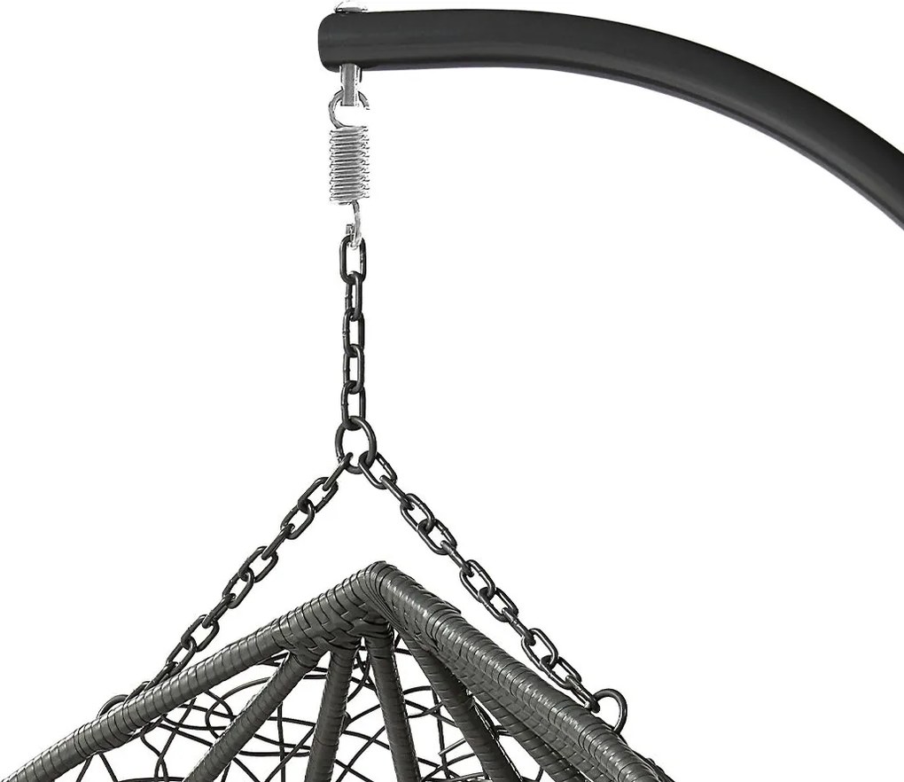 Градинска люлка Olivia -сив светло - сив тъмно