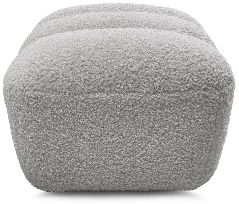 Светлосива табуретка от прежда с примки от букле Hippolyte – Bobochic Paris