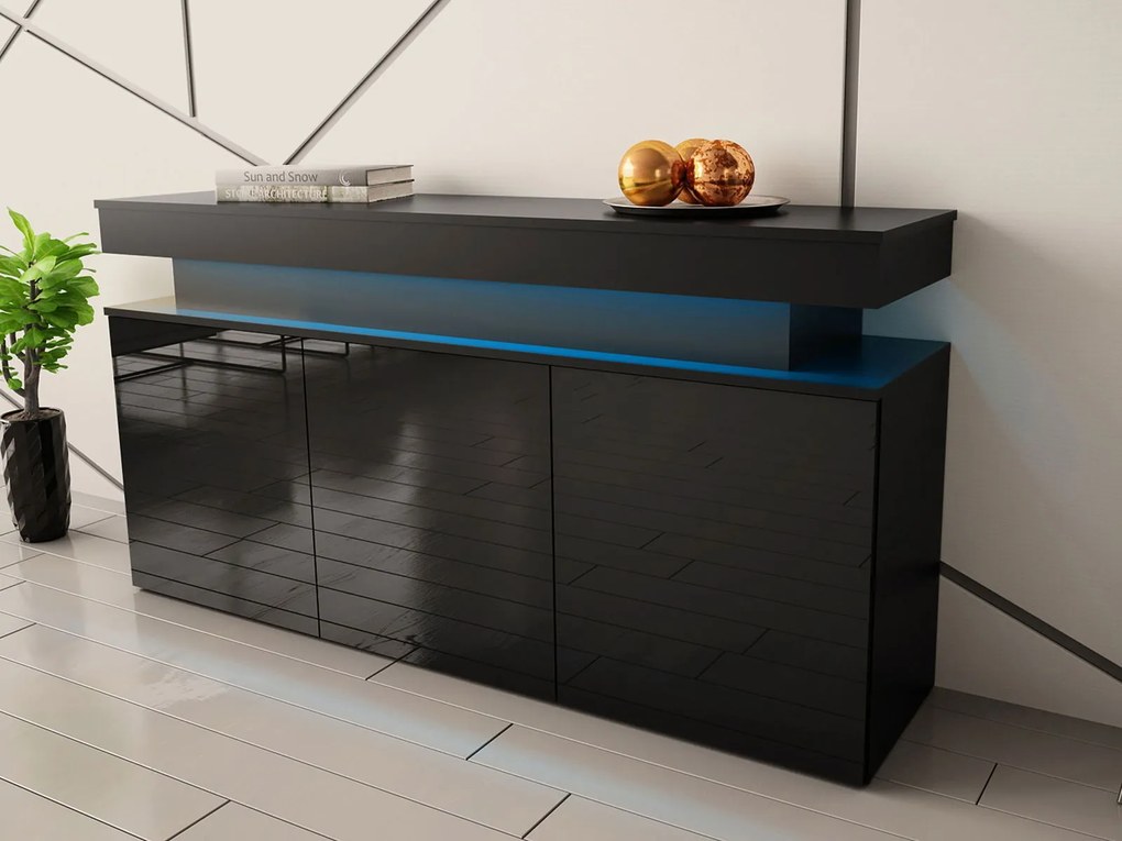 Бюфет Glossa 160 със LED-Mauro