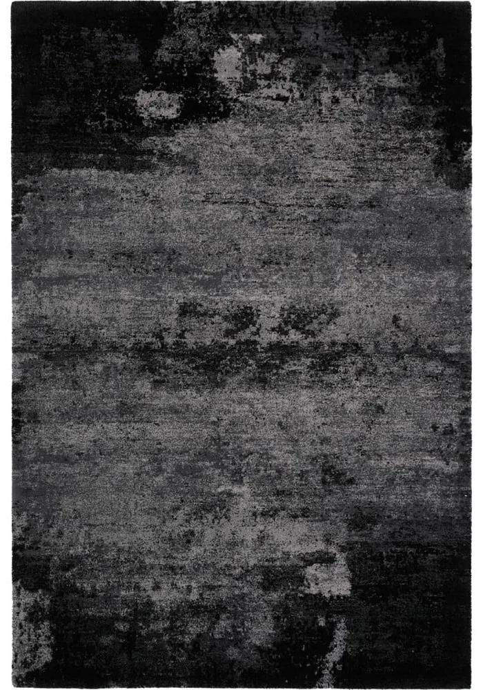 Тъмносив вълнен килим 120x180 cm Bran - Agnella