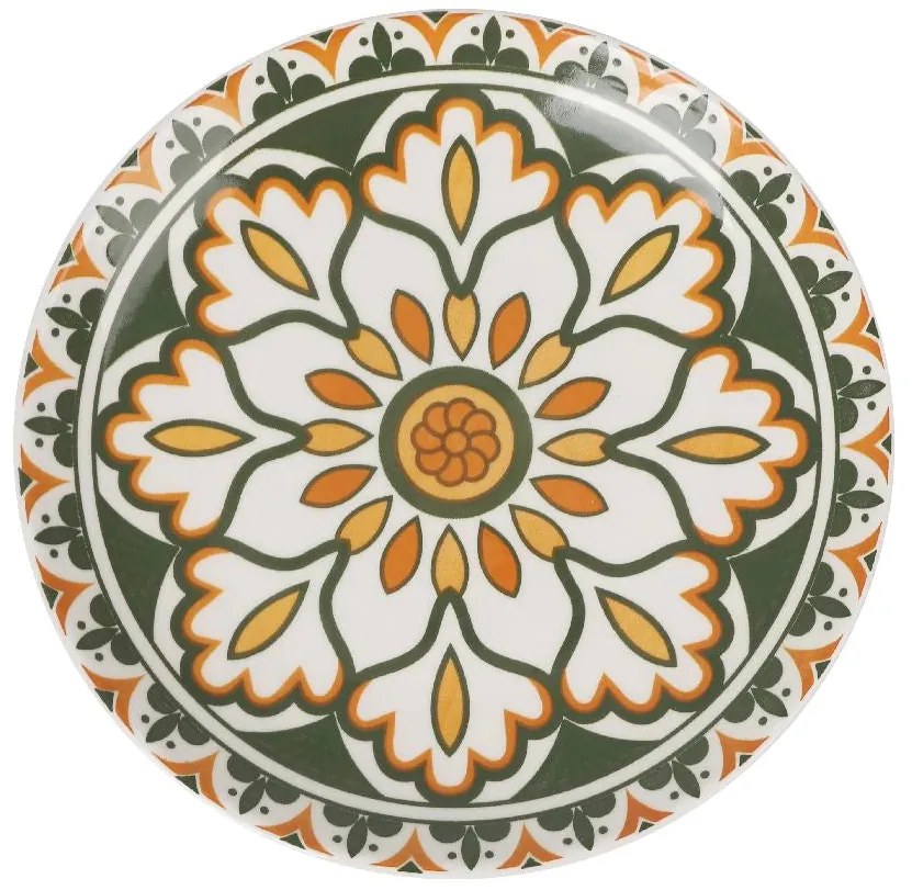 Сет японска десертна чиния LA MEDITERRANEA Kait, 20 cm, Порцелан, 6бр