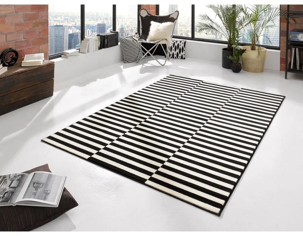 Черен/кремав килим 80x200 cm Gloria – Hanse Home