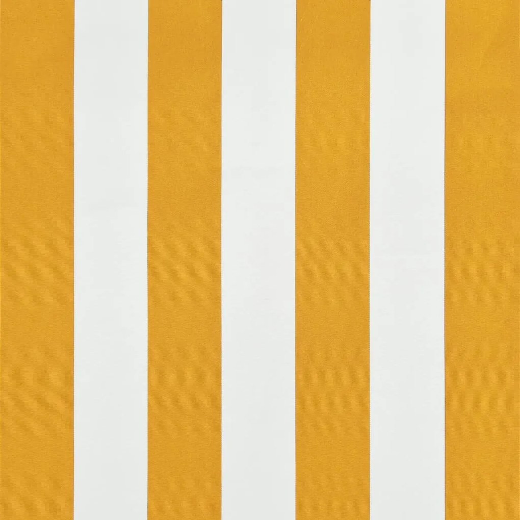 Сенник с падащо рамо, 150x150 см, жълто и бяло