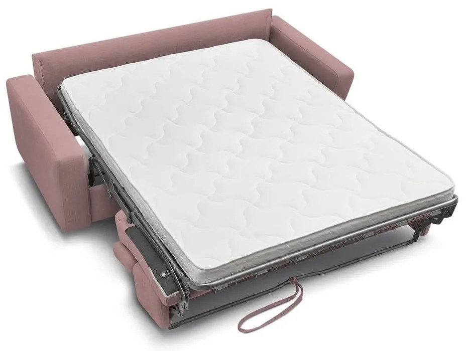 Розов разтегателен диван 215 cm Monaco – Bobochic Paris