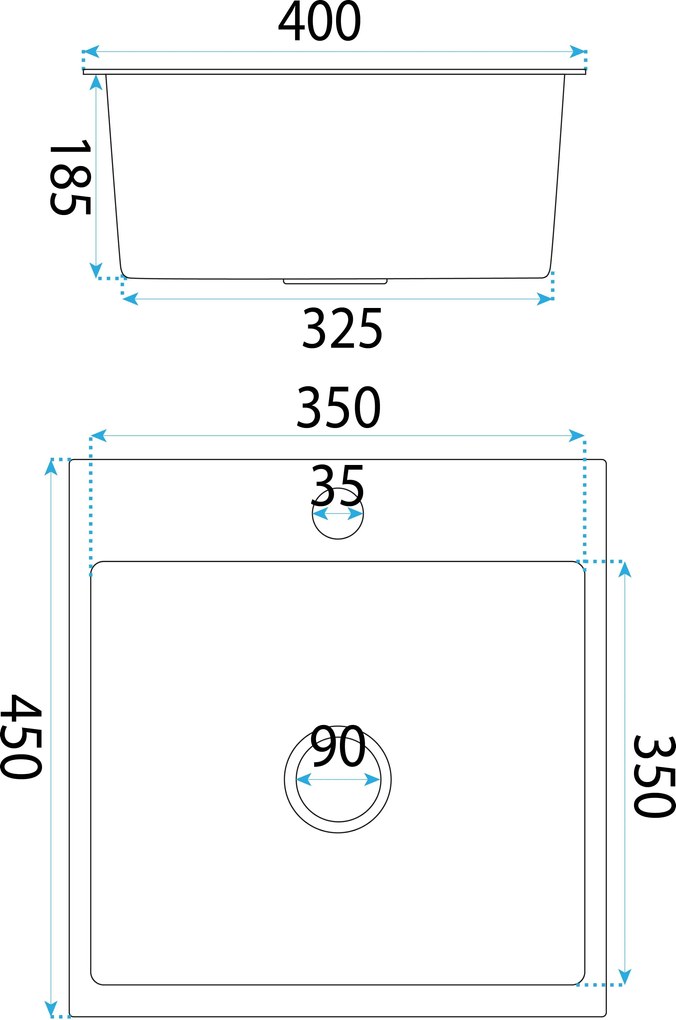 Стоманена мивка Leo 40 BRUSH COPPER
