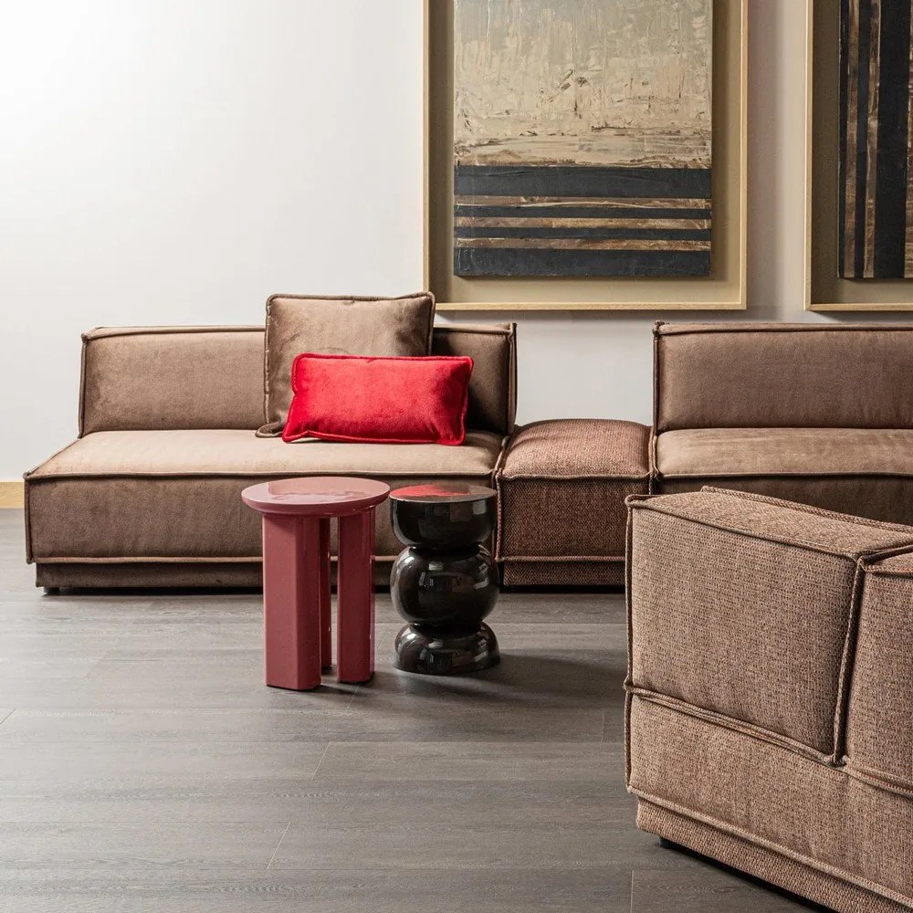 Гланцова кръгла странична масичка ø 40 cm Orivo – WOOOD