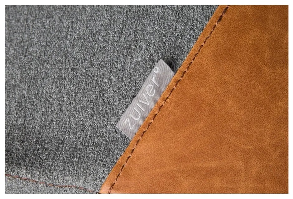 Сив офис стол с кафяви детайли Doulton - Zuiver