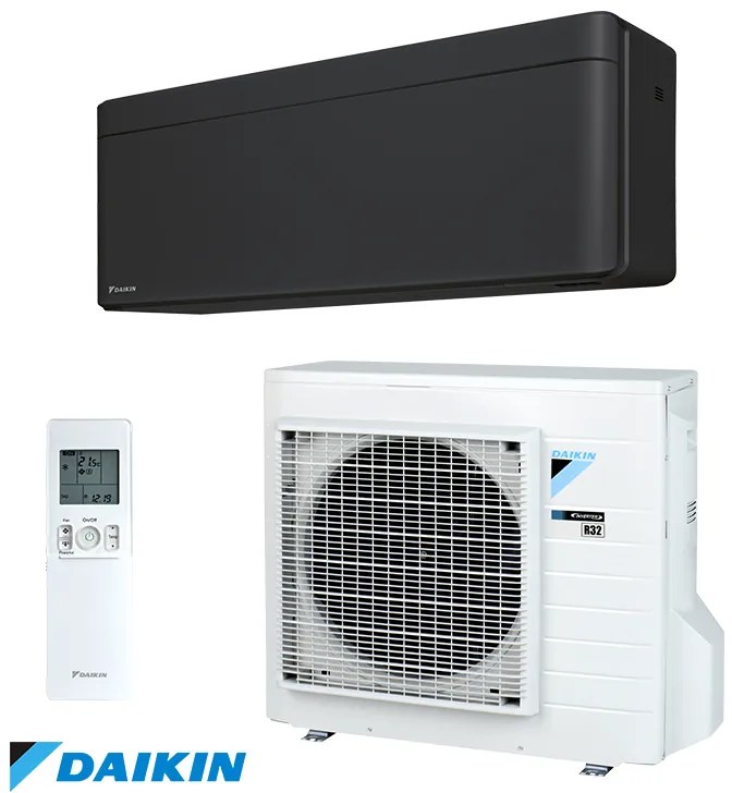 Инверторен климатик Daikin Stylish FTXA50BB/RXA50B, 18000 BTU, 36 м2, A++/A++, Wi-Fi, R-32, Черен
