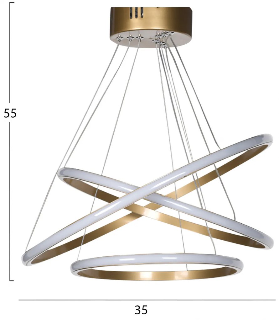 LED лампа HM7511.02 цвят бял-златисти елементи