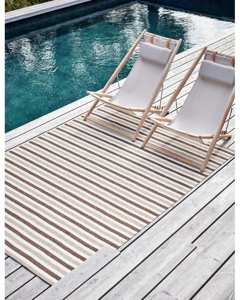 Бежова пътека за открито и закрито 70x240 cm Teo Brown – Pappelina