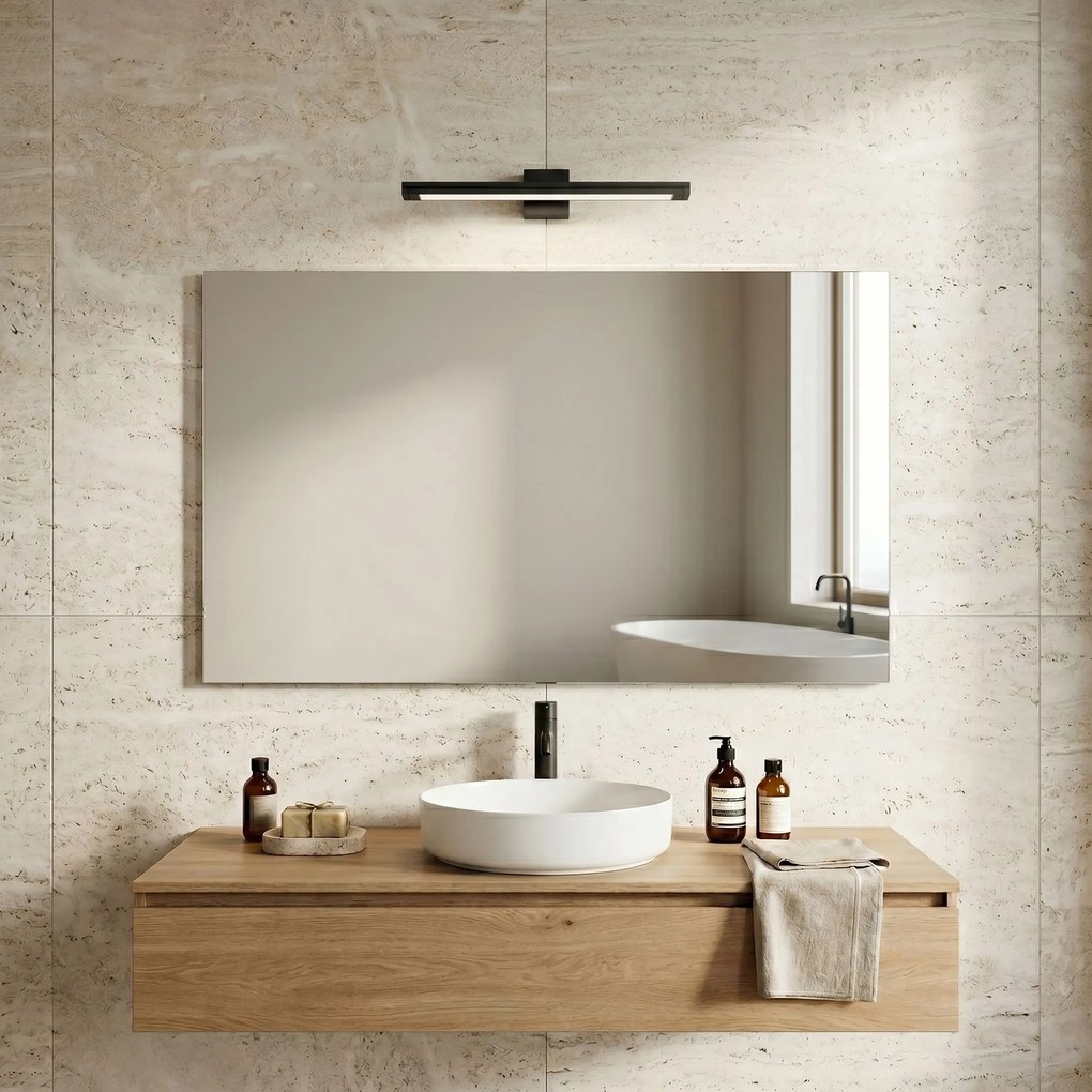 Stenen LED aplik za banya SWE049-1W 40 cm Black