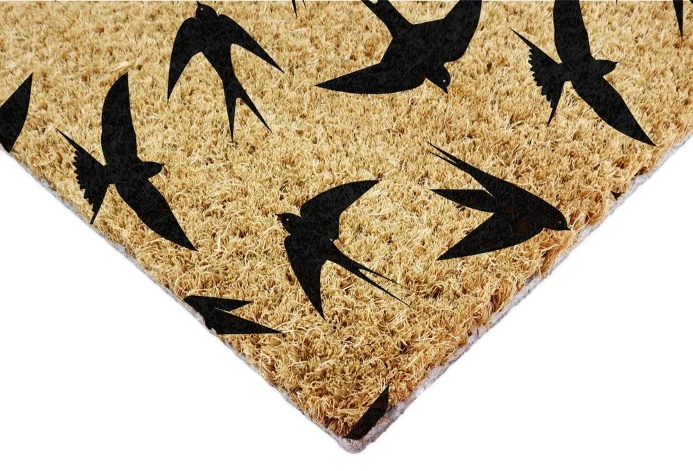 Изтривалка от кокосови влакна 40x60 cm Swallows – Artsy Doormats