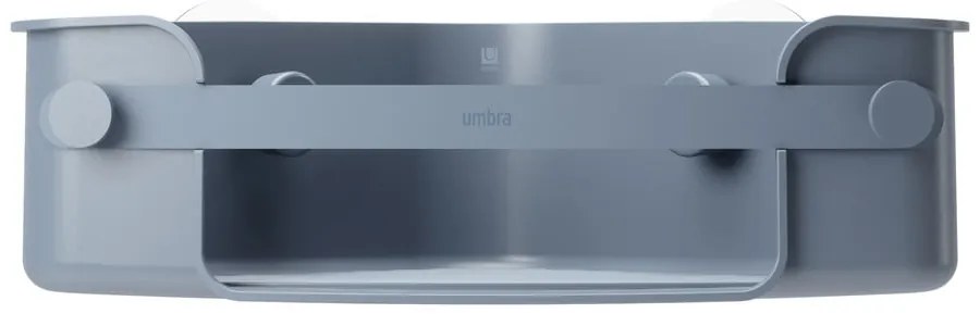 Син ъглов рафт за баня без пробиване от рециклирана пластмаса Flex – Umbra