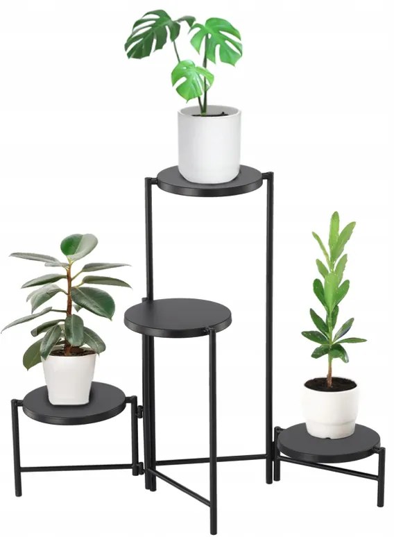 Метална стойка за цветя - 4 нива