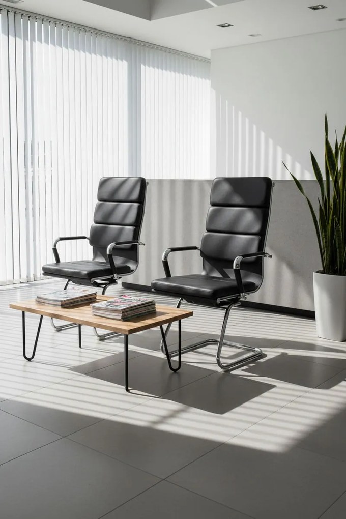 Рецепционен стол Veilstone-Черен