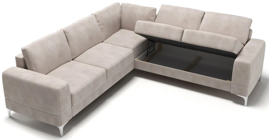 Ъглов диван Radial Max LTHR-Leuko-Right