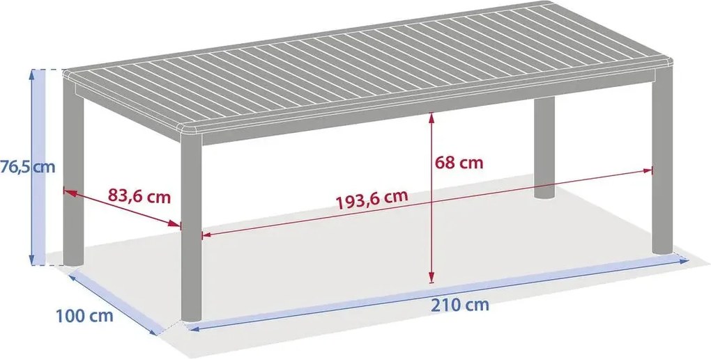 Градинска маса Hesperide Deona