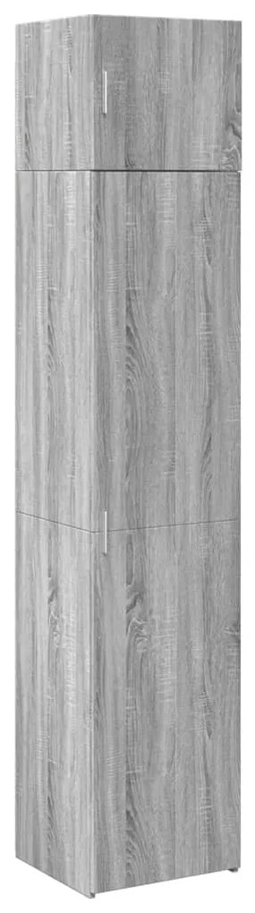 3281292 vidaXL Тесен шкаф, сив сонома, 45x42,5x225 см, инженерно дърво