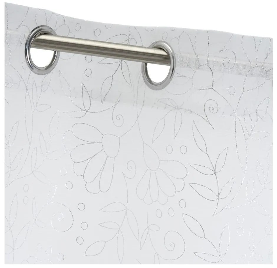Бяло-сребриста завеса 140x260 cm Pucka – Casa Selección