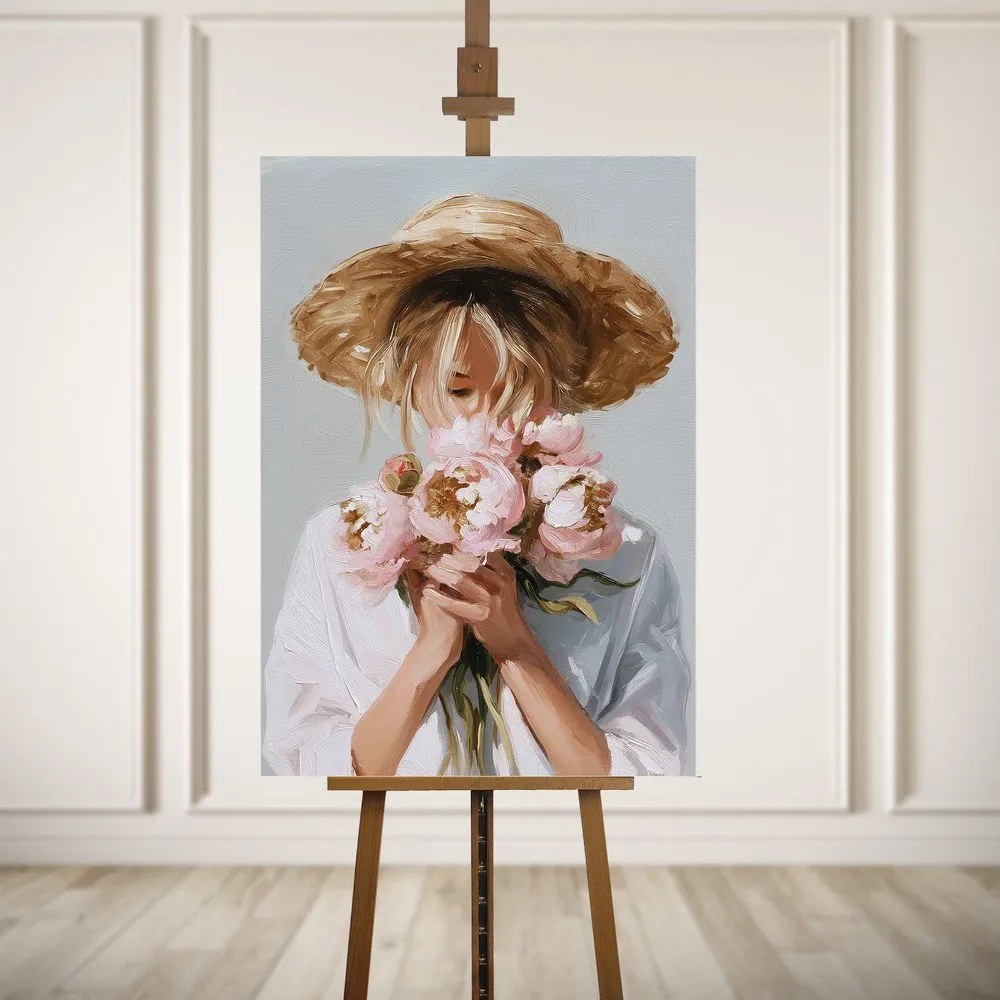 Картина с ръчно изрисувани елементи 70x100 cm Estelle – Styler