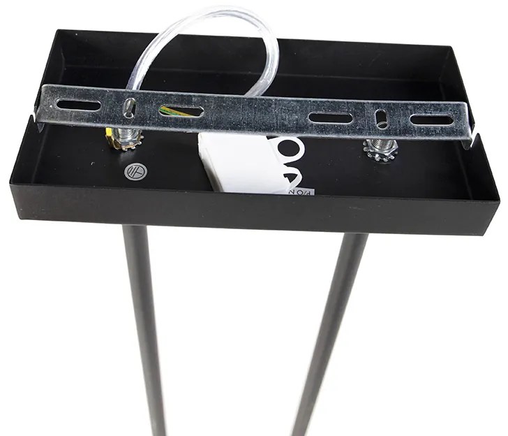 Висяща лампа черна без абажур - Combi 3 Deluxe