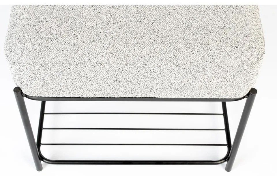 Светлосива табуретка Milou – White Label