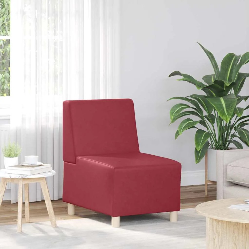 4108491 vidaXL Модулен диван без ръкави виненочервен 55 x 74 x 82 см