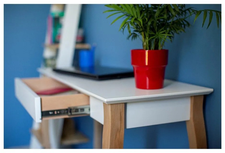 Бяло бюро , дължина 85 cm Lillo - Ragaba