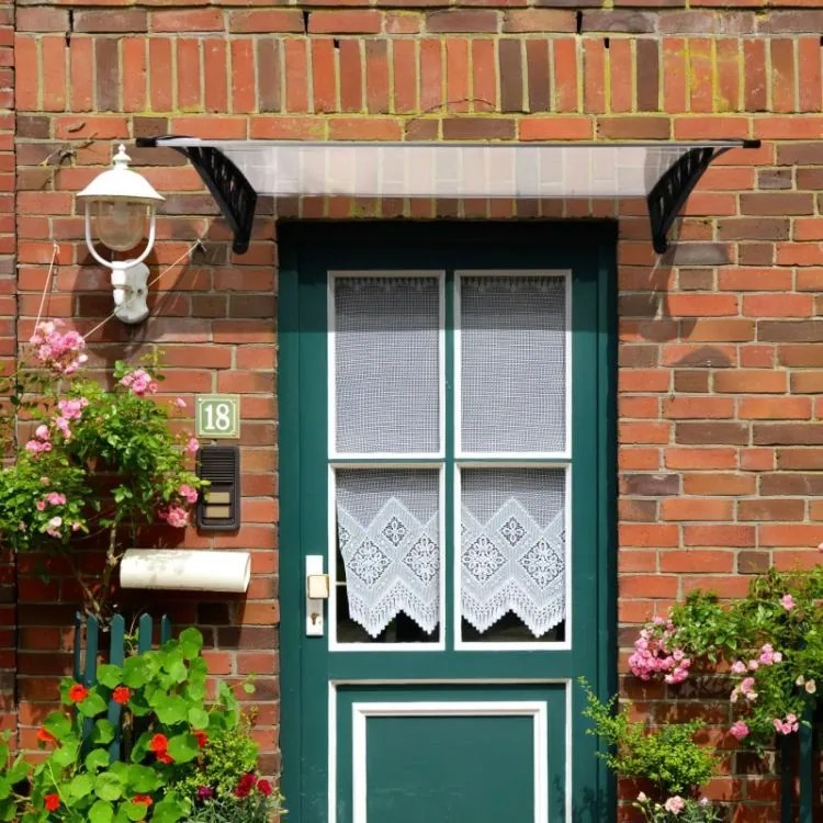 Покрив над входната врата - поликарбонат Šírka: 80 cm | Dĺžka: 150 cm