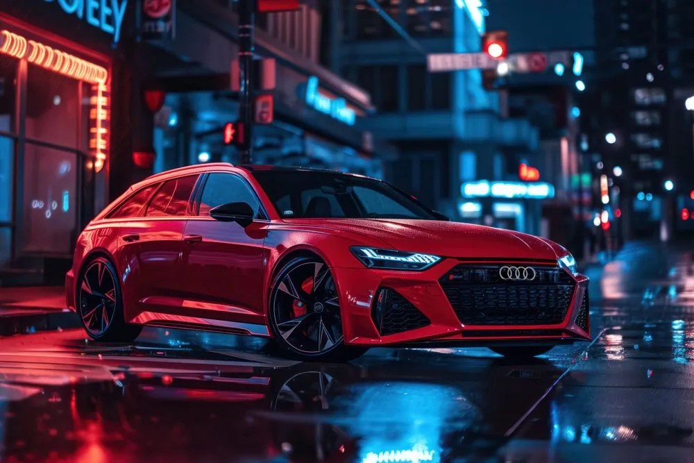 Картина на платно – Червено Ауди - RS6 Legacy Edition