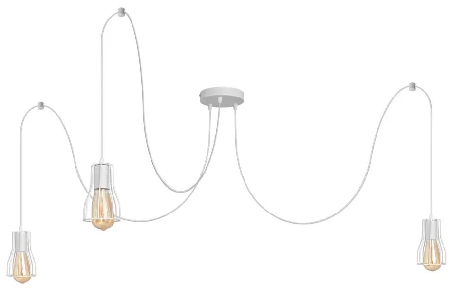 Пендел TUBE 3xE27/15W/230V паяк бял