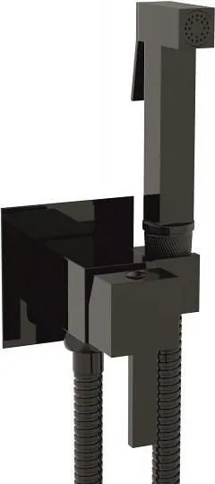 Месингов смесител за вграждане ICF 3313PVD BLACK, Inter Ceramic