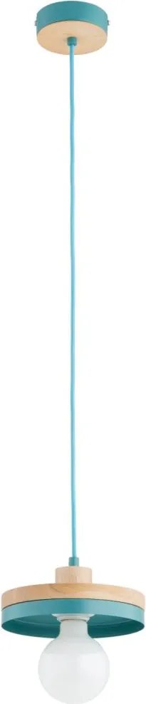 Полилей на кабел LARSO 1xE27/15W/230V мента/бежово