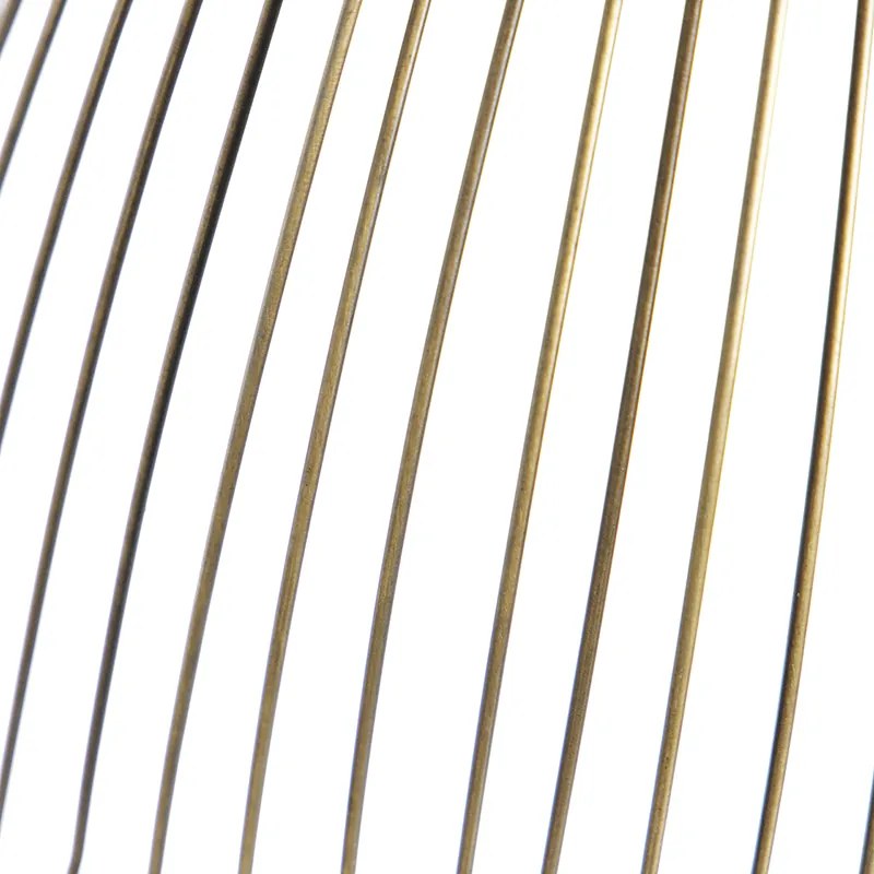 Дизайнерска висяща лампа месингова тел 39,8 см - Pia