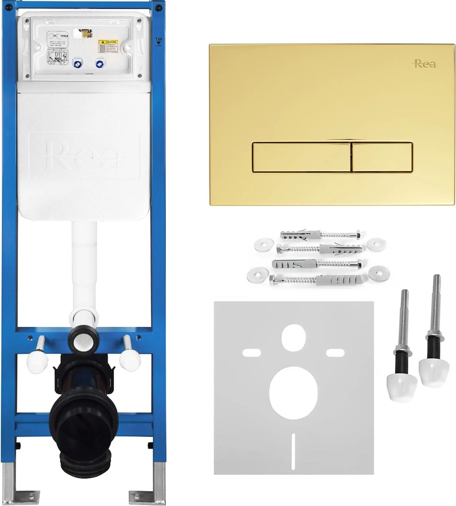 Комплект Структура за Вграждане за WC Slim 024N с Бутон HD Gold