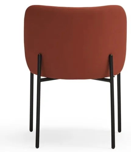 Червени тапицирани трапезни столове в комплект 2 бр. Mogi – Teulat