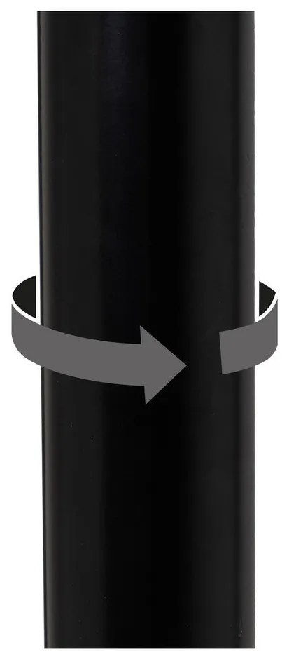 Черни бар столове в комплект от 2 бр. с регулируема височина от имитация на кожа (височина на седалката 56,5 cm) – Casa Selección